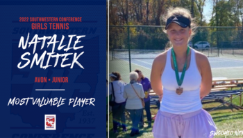Natalie Smitek SWC MVP Girls Tennis